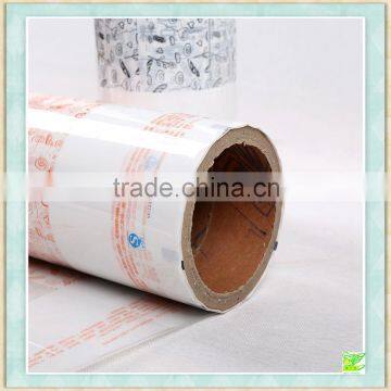 Plastic roll film for bread and biscuit products packaging