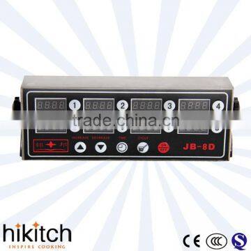 Stainless steel body 8 gate kitchen work timer