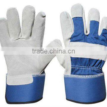 High Quality Split Leather Industrial Work Gloves, Safety Working Gloves with Pasted Cuff, Grade A, AB, BC Available