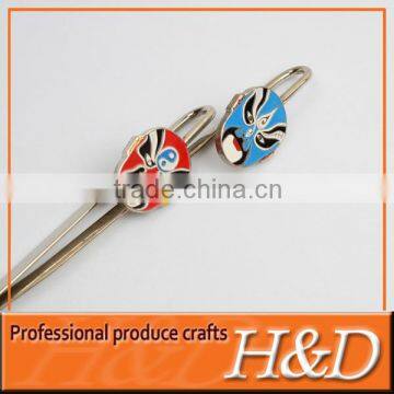 peking opera makeups souvenir metal bookmarks wholesale