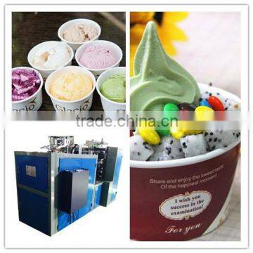 BEST price of ice cream paper cups shaping machine--2oz to 32oz, optional PE paper fan sizes