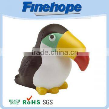 Very popular pu woodpecker stress ball cheap promotional items for kids