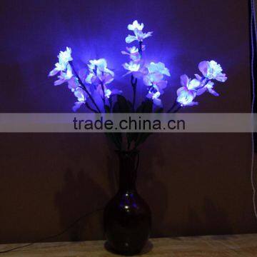 White Silk Flower Potting Lights Home Decoration