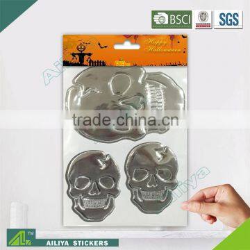 BSCI factory audit Halloween non toxic waterproof decorative removable 3d mirror stickers