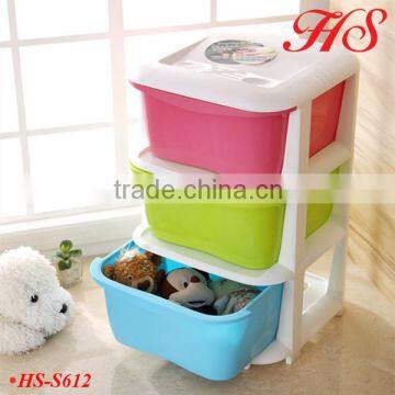 3tiers plastic drawer box baby kids clothing toys storage drawers