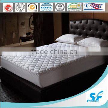 polyester cotton material and Plain Pattern mattress pad protector