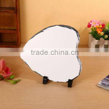 Wholesale sublimation heart shape rock photo frame ,SBH-61