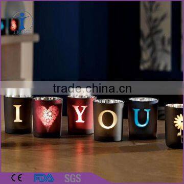 weeding home decoration hand made candle glass holder