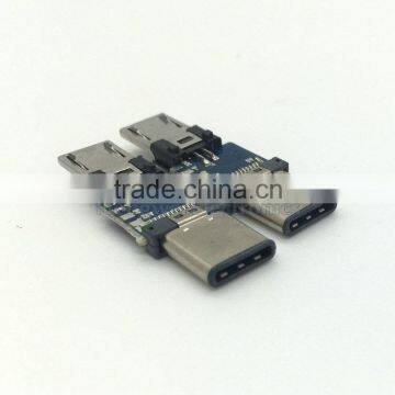 Customize Type C Extension Adapter Type C Male to Micro USB Male photo-3