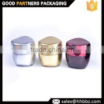 Glossy gold cosmetic cream plastic triangle container 50g