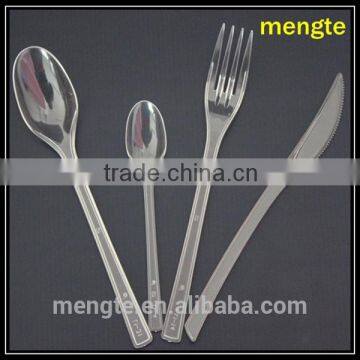 best quality clear heavy weight hard cutlery set