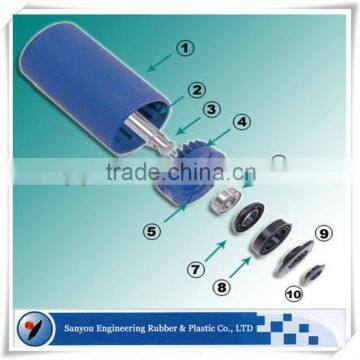 Durable waterproof HDPE plastic standard conveyor idler roller