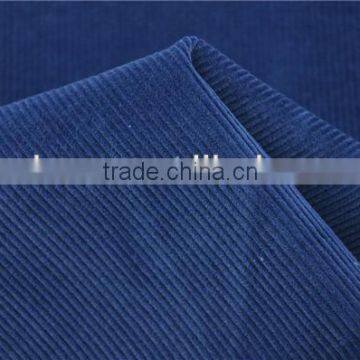 Wholesale 100 cotton blue 12W corduroy fabric for jacket and pants