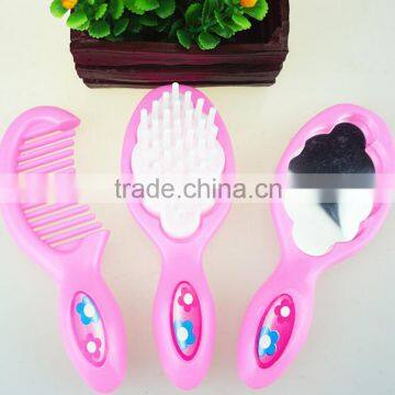 Kids Toys Plastic Mirror Comb Smooth Hair Comb Set