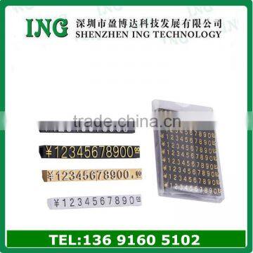 popular special plastic ABS price tags ,Euro Currency Sign price tag