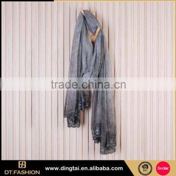 Nice performance long twill silk plain scarf