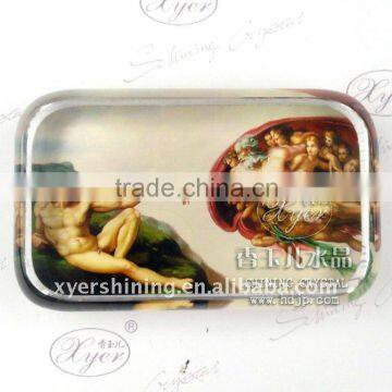 2011 new hot sale elegant glass rectangle paperweight