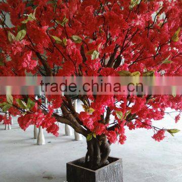 HOT Beautiful red a artificial cherry blossom tree for wedding decoration