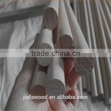 wooden round stick natural color wooden stick size 20-50mm diameter