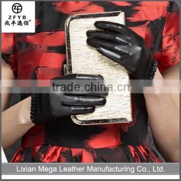 New design fashion low price Goatskin Leather Driver Gloves