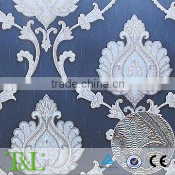 2016 new classical style vinyl wallpaper for hotel