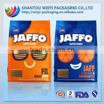 Customized foil lined heat seal snack packaging bag