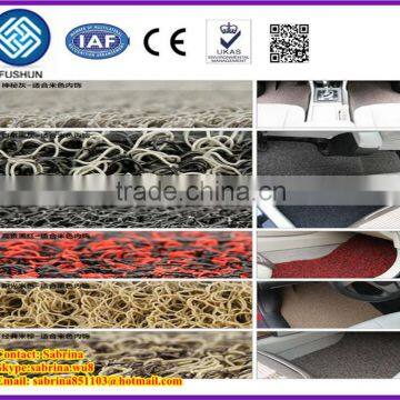 PVC dual color car mat machine / carpet making machine