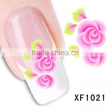 2016 New style XF series water transfer Artifical 3D nail decals tip nail art sticker