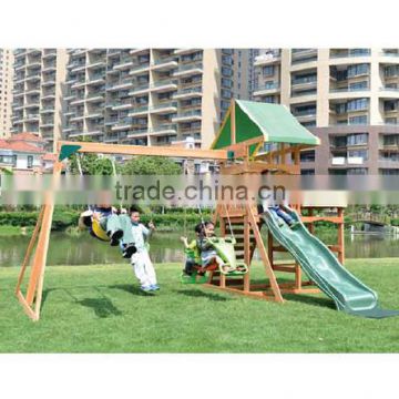 Wooden swing set