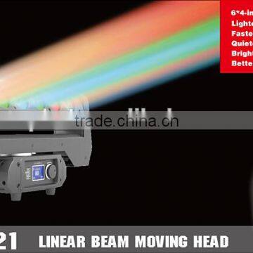 2016 NEW Style and High Quality 6x10W 4 in 1 4.5deg LED Linear Beam Moving Head Light