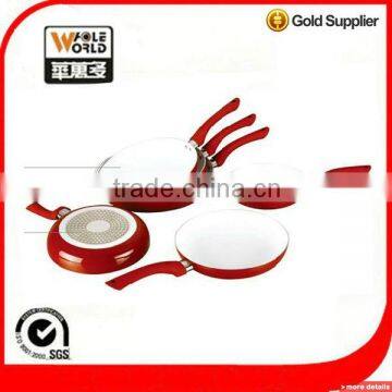 Aluminum ceramic fryer pan with induction