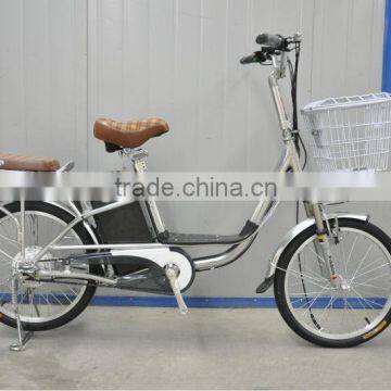 convenient e-bike 20" electric city bike with front basket