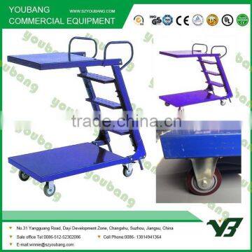 Supermarket Foldable Climbing Ladder Cart photo-2