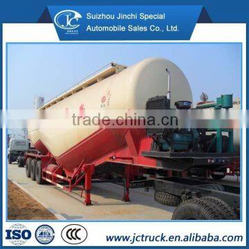 55cbm 3 axis of low density powder particle material transport semi trailer