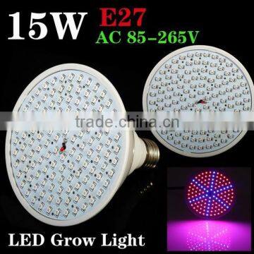 15W E27 126 Led Hydroponic Green House Flower Garden Plant Grow Light Bulb Lamp