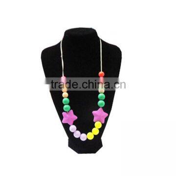 High Quanlity Silicone Baby Teething Necklace for kids