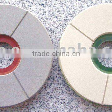 Stone diamond polishing pads