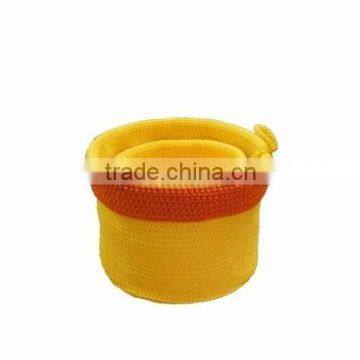 High quality best selling polypropylene Yarn Crochet Basket from Vietnam