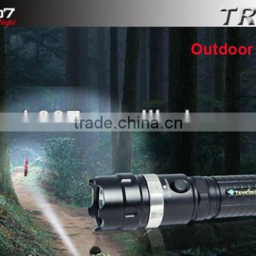 Big Power Rechargeable flashlight WithCree XP-G R5 Gun Lamp TANK007 TR01