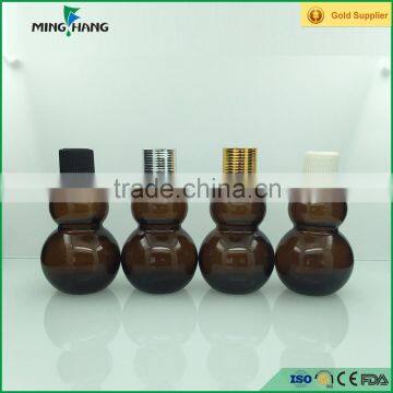 10//30/50/100ml brown color glass essential oil bottle with special shape