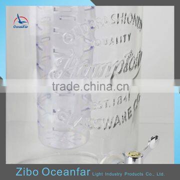 Hot Sale 5.8L Glass Juice Dispenser Wholesale Glass Beverage Dispenser Clear Jar With Tap