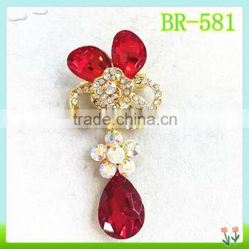 fashion funny crystal brooch, custom made brooches