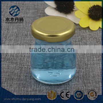 50ml clear food grade glass jar mini honey jar