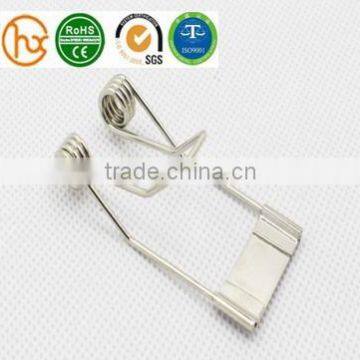 Stainless steel lighitng spring clip for table lamp