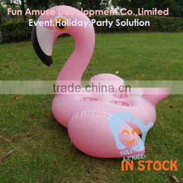 cheap pvc inflatable adult flamingo swim ring for sale