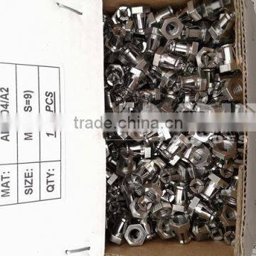 Stainless steel 316 A4 undercut screws for Reveal track system