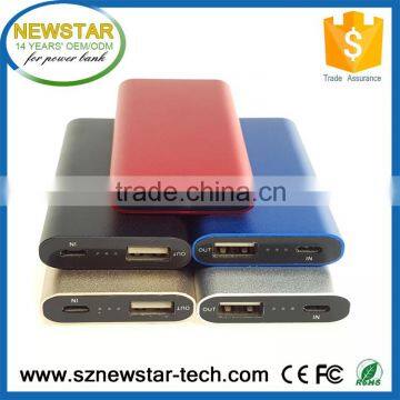 2016 universal hot selling mini small 2000mah power bank gift