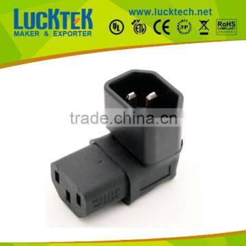 IEC 320 C14 to C13 angled iec connector