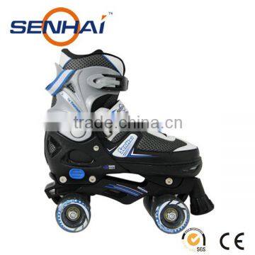 SENHAI/ACTION brand Quad Roller Skates Shoes Cheap Price Skate Roller Shoes Double Rollers Flashing Roller Ourdoor Sports