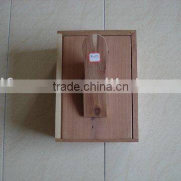 cedar Shoe care box